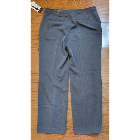 Rafaella NWT Women’s Size 14 Classic Fit Charcoal Gray Higher Rise Pant MSRP $58 - Picture 12 of 16
